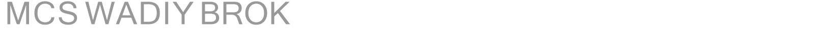 MCS WADIY BROK font preview